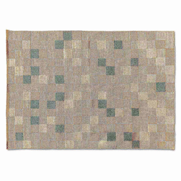 Baxton Studio Barbon Modern and Contemporary Ivory and Grey Handwoven PET Yarn Indoor and Outdoor Area Rug 187-11856-Zoro - main
